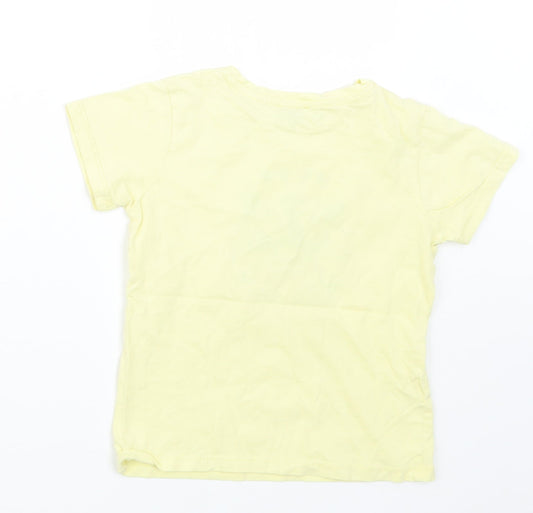 SOOBE Boys Yellow Basic T-Shirt Size 6 Years