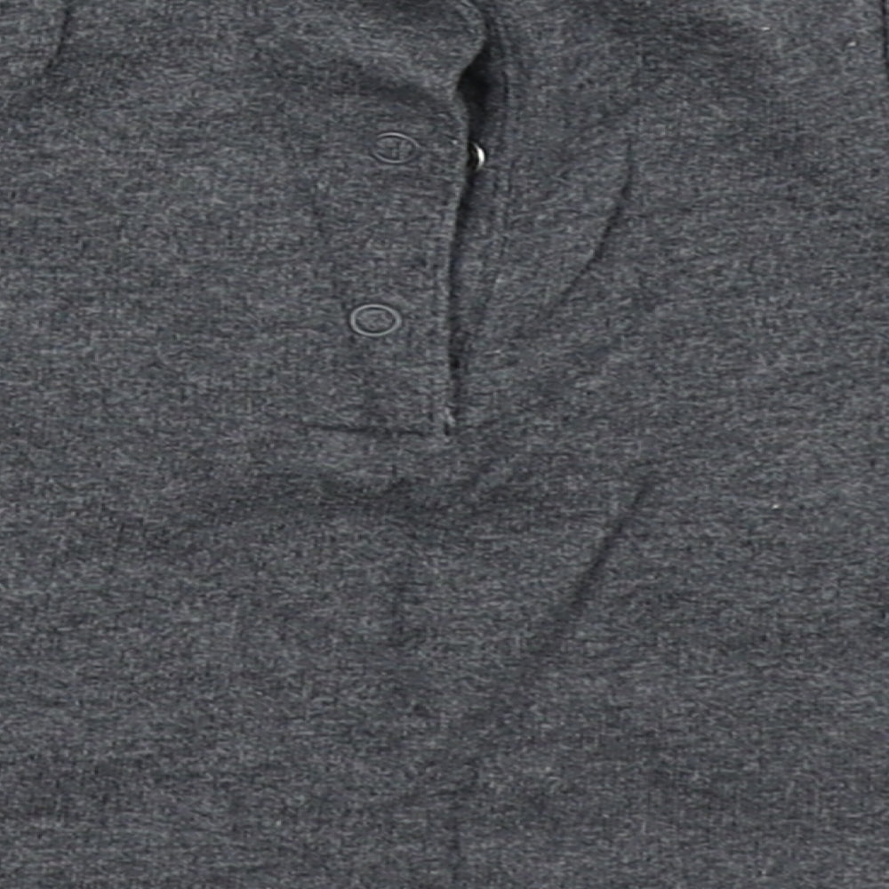 Brand and care label for Next girls’ grey basic t-shirt, size 0-3, months