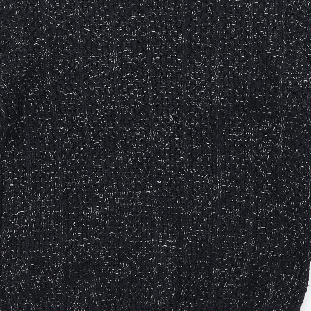 Papaya Womens Black Knit Pullover Jumper Size S