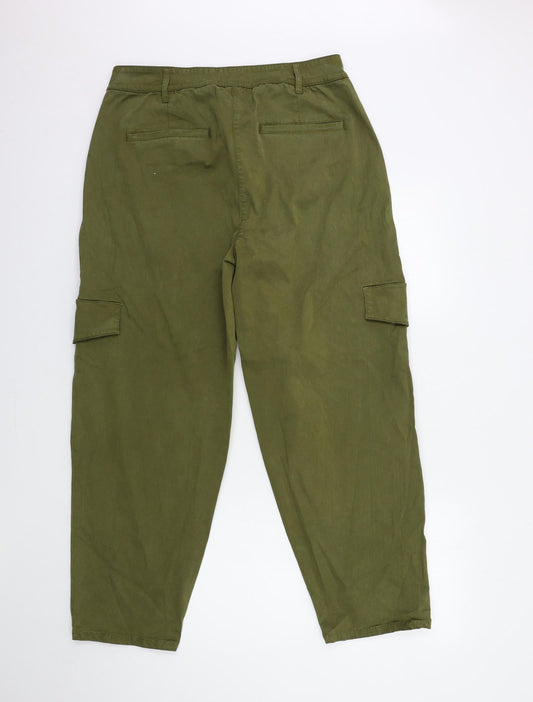Preworn Womens Green Denim Skinny Jeans Size 32 in L28 in