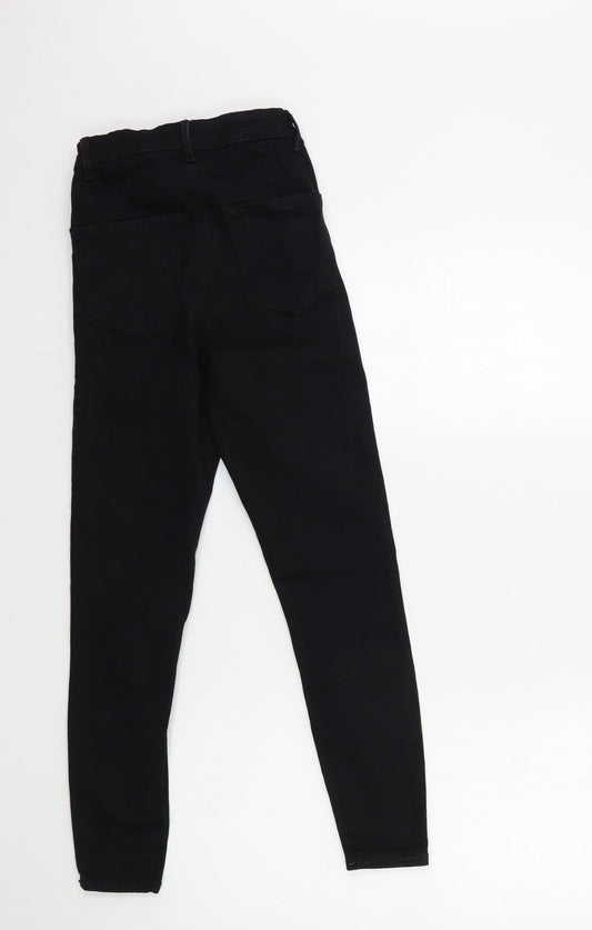 Denim & Co. Womens Black Denim Skinny Jeans Size 8 L25 in