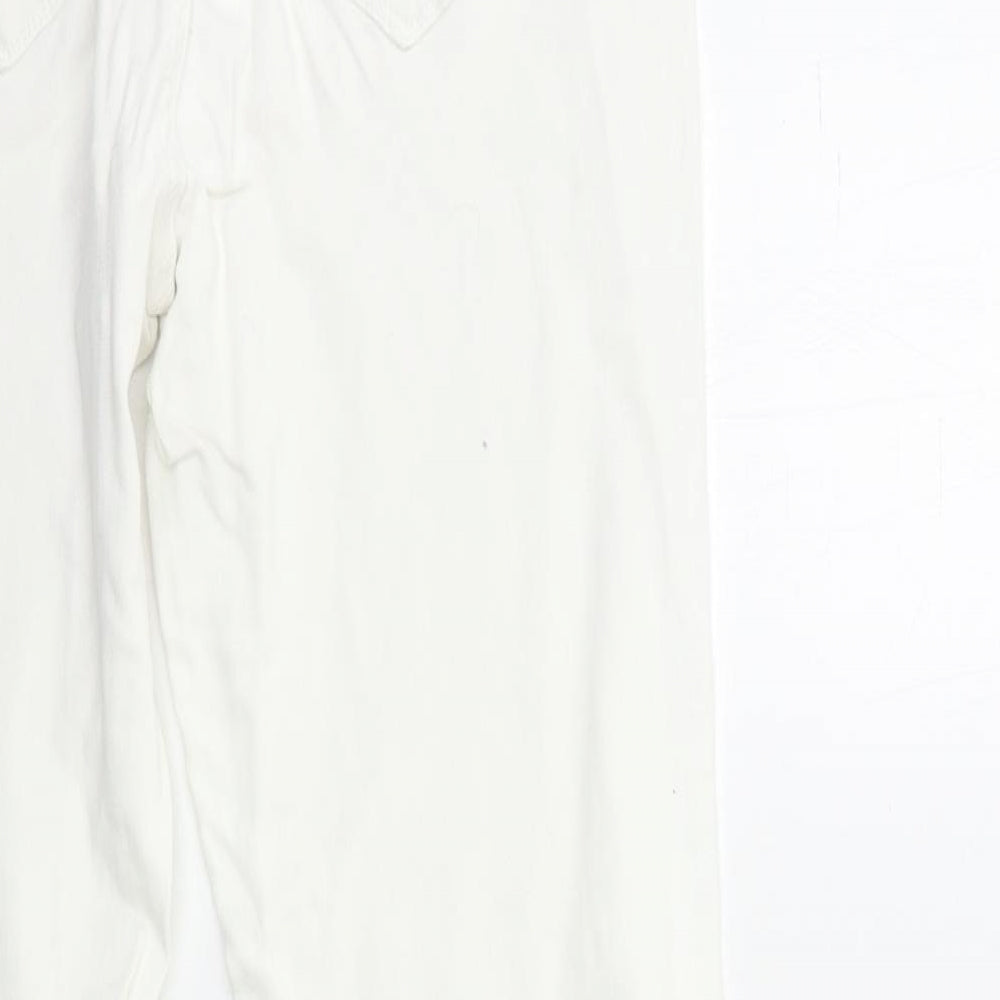 NEXT Womens White Denim Skinny Jeans Size 12 L29 in