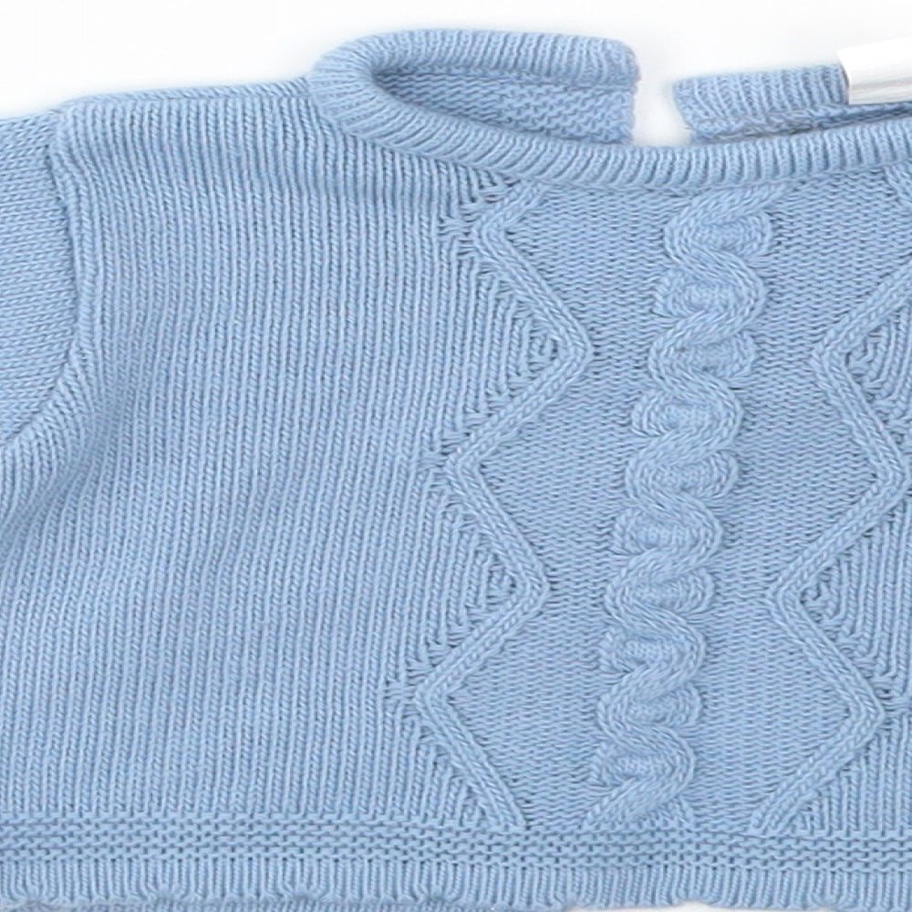 fruit de ma passion Girls Blue Cardigan Jumper Size 0-3 Months