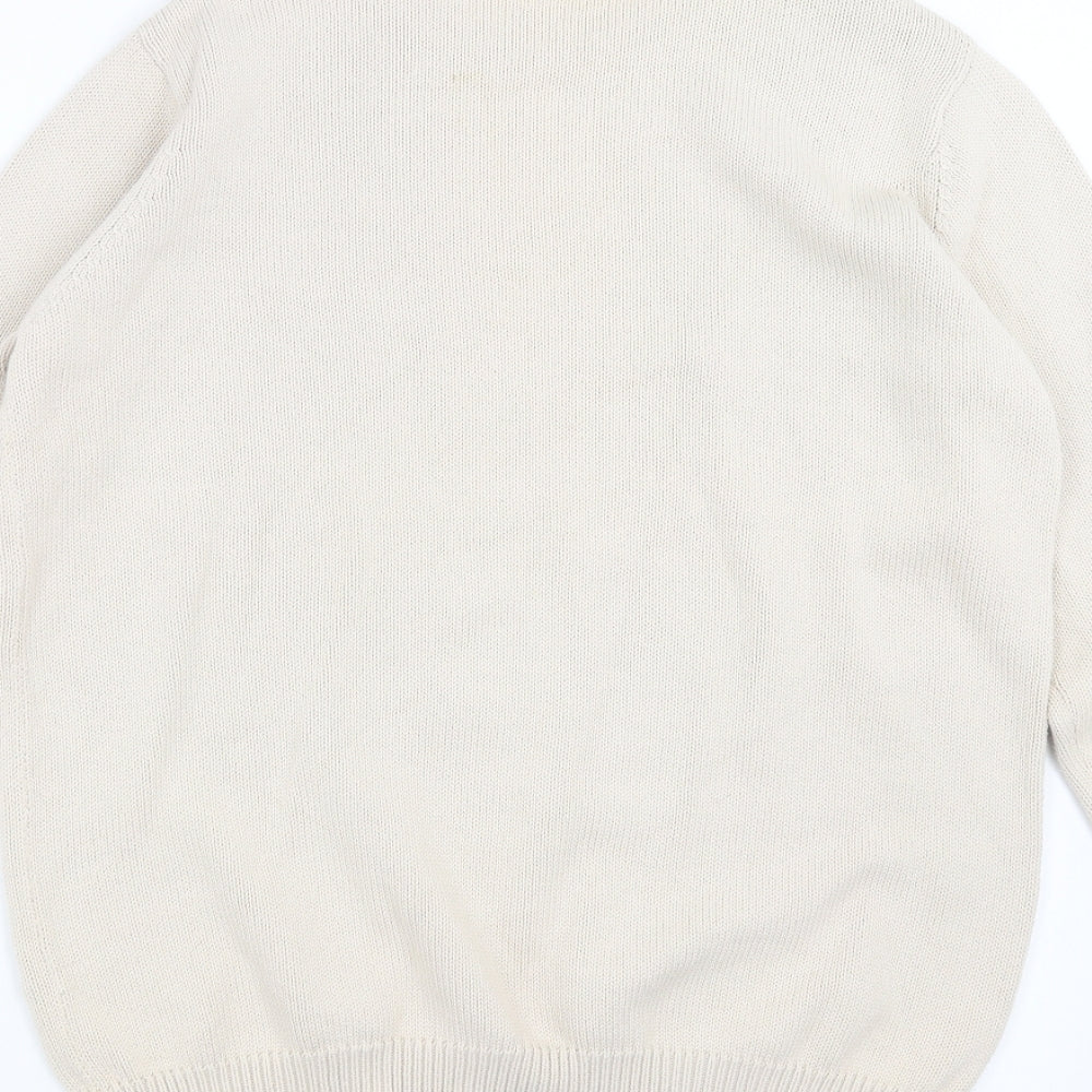 Essentials Womens Beige Knit Pullover Jumper Size 14