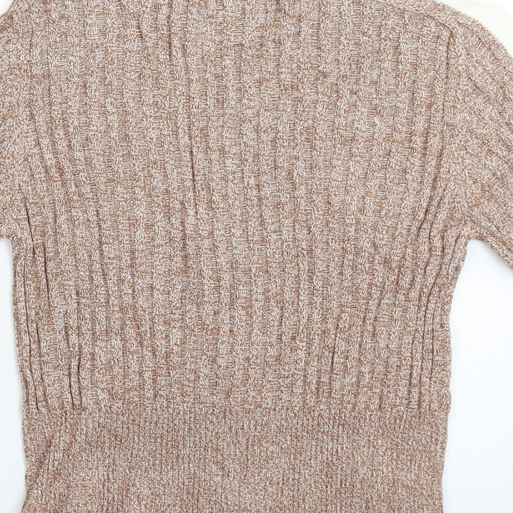 Marks and Spencer Womens Beige Knit Pullover Jumper Size 12