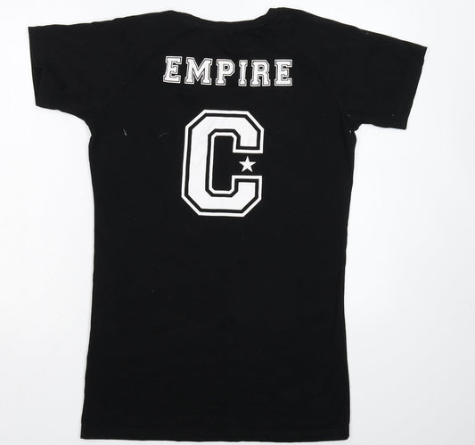 Empire Womens Black T-Shirt Dress Size M