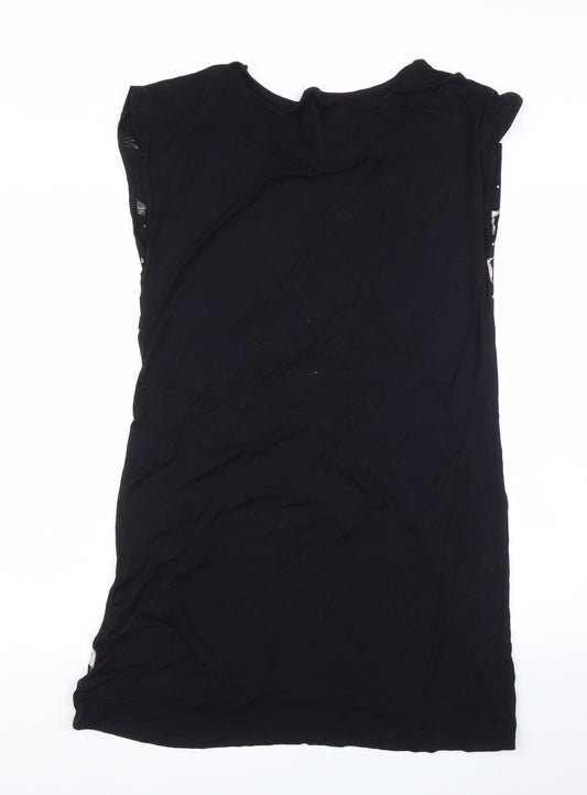 M&S Womens Black Solid Capri Dress Size 12