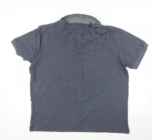 Modern Essentials Mens Blue Polo Size 2XL