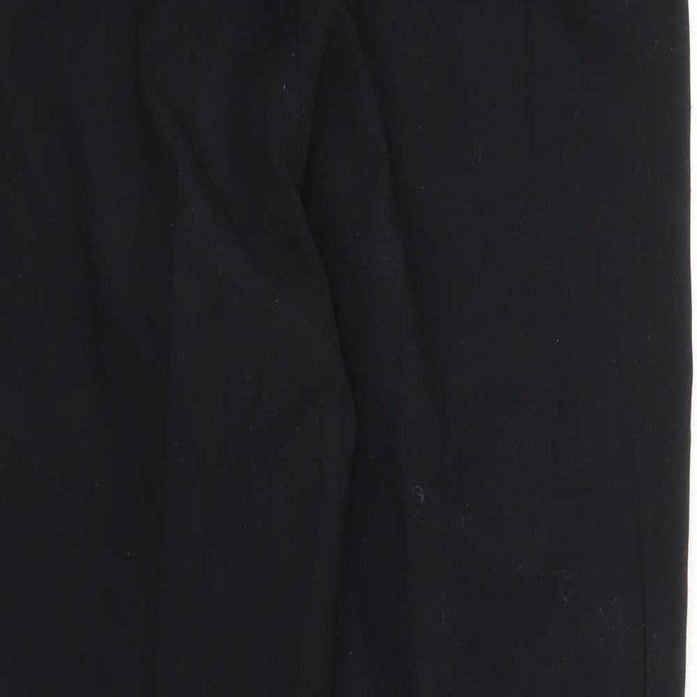 BHS Womens Black Capri Trousers Size 12 L24 in