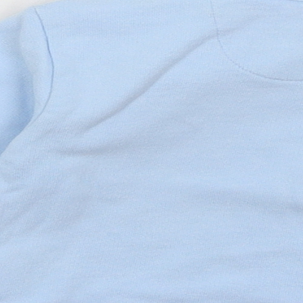M&S Baby Blue Basic T-Shirt Size 3-6 Months - Puppy