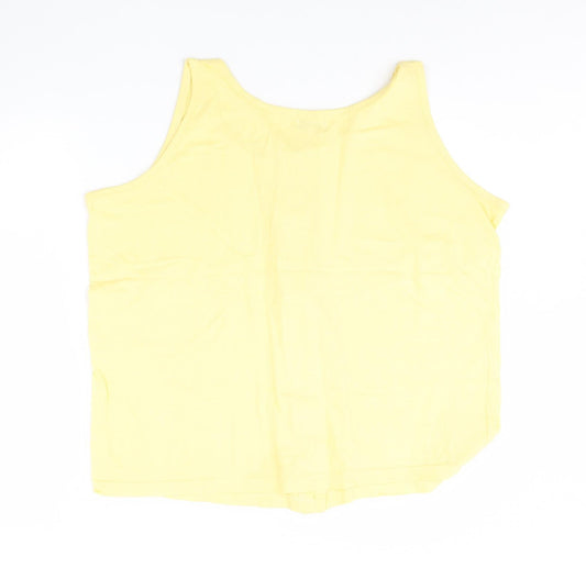 Nature Republic Womens Yellow Basic Tank Size L