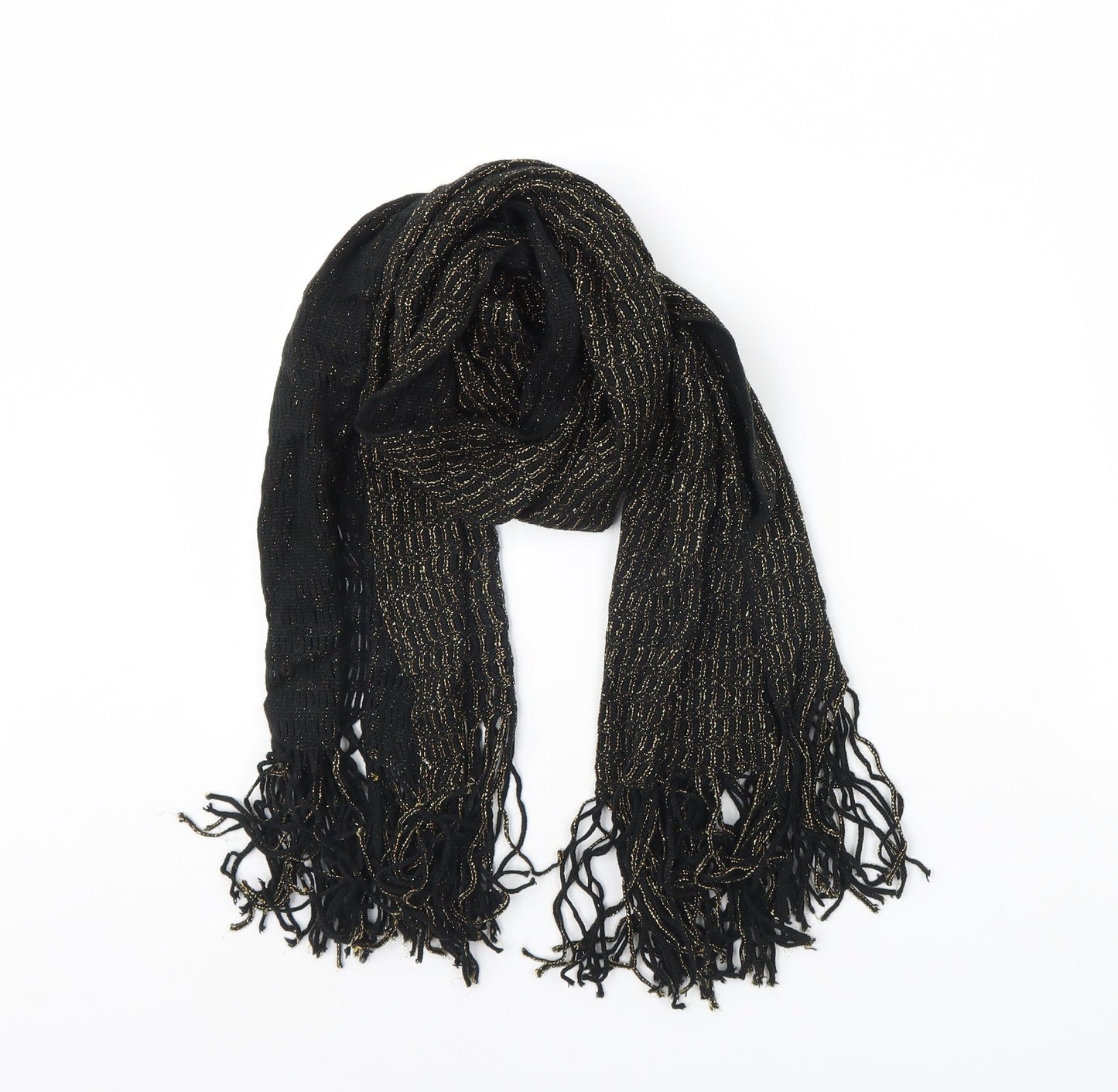 Preworn Womens Black Scarf