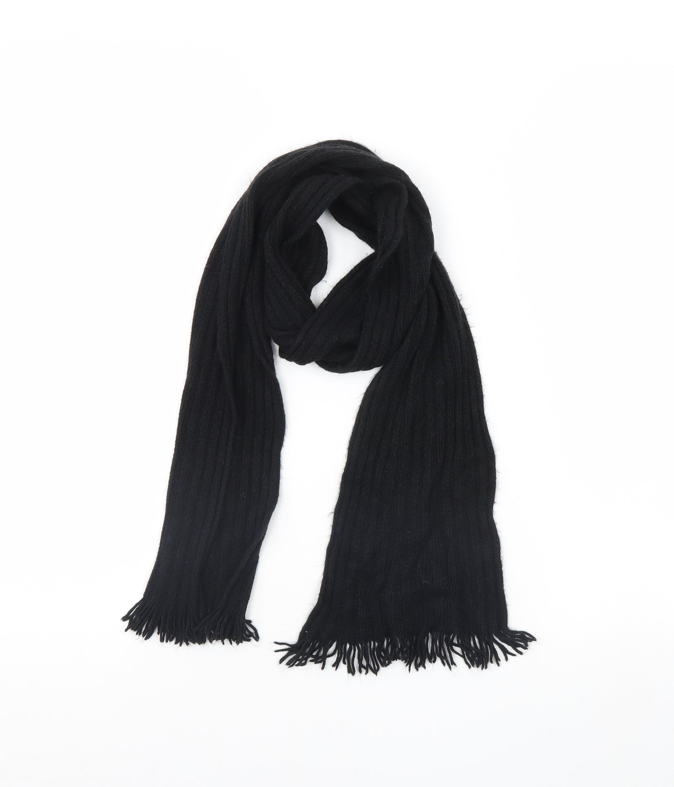 Preworn Womens Black Scarf