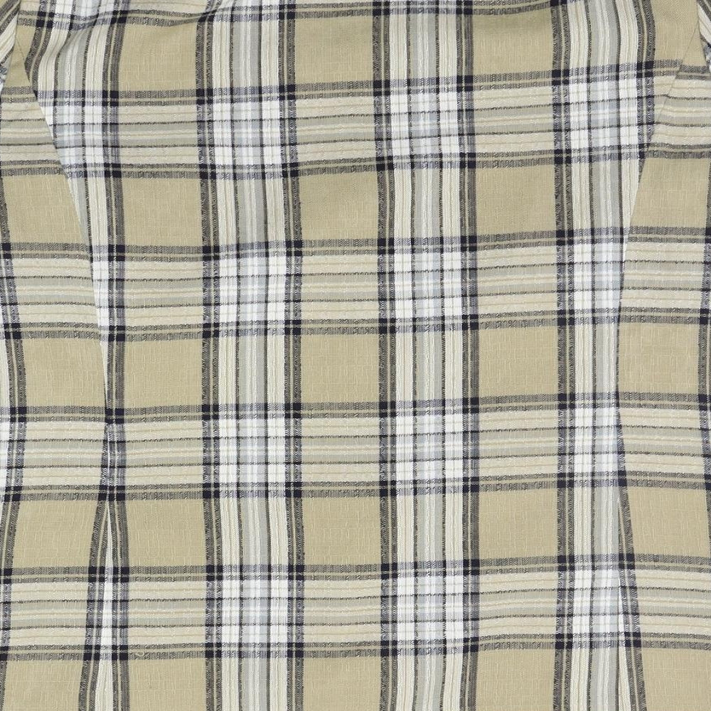 BONMARCHE Womens Beige Check Jacket Suit Jacket Size 16