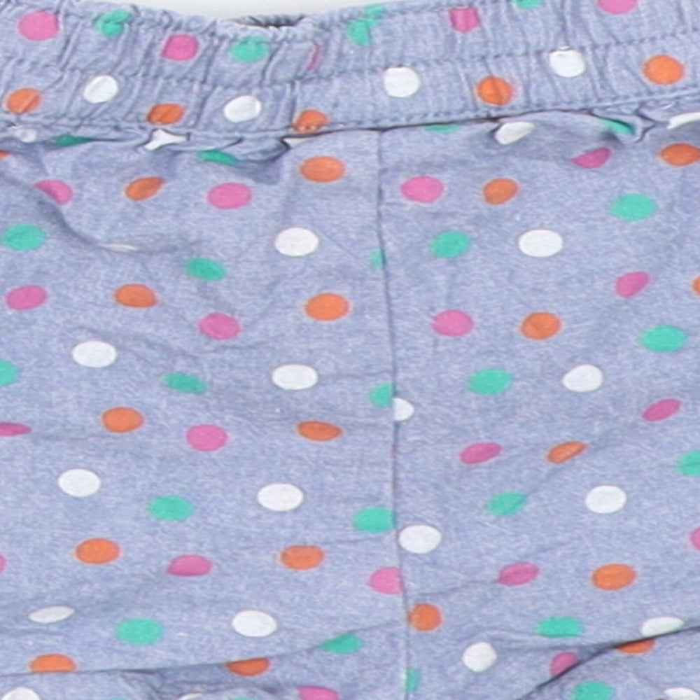 Jainco Girls Blue Polka Dot Cropped Trousers Size 6-9 Months