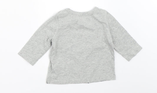 Gap Boys Grey Basic T-Shirt Size 3-6 Months