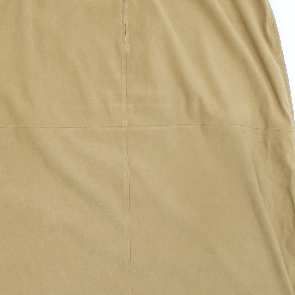 Fashion Extra Womens Beige Straight & Pencil Skirt Size 24