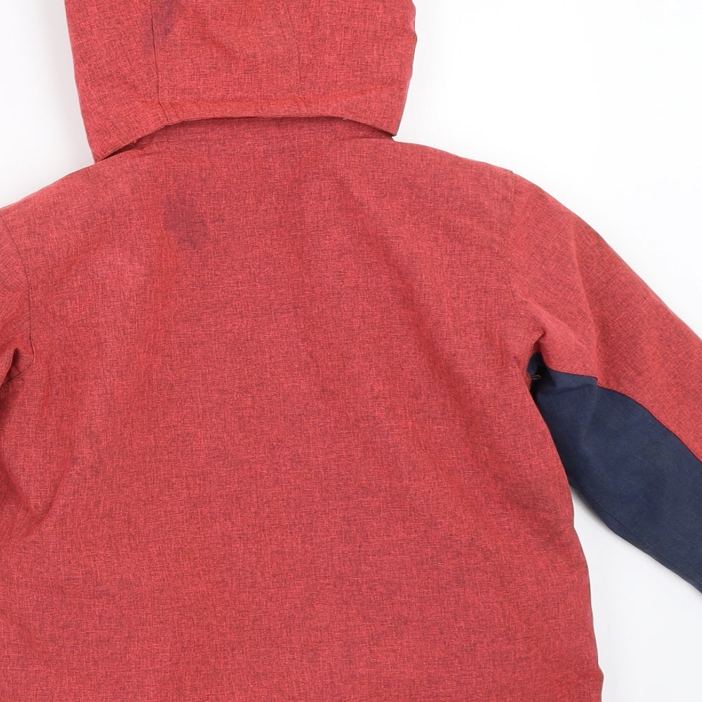 The Edge Girls Red Basic Coat Coat Size 5-6 Years