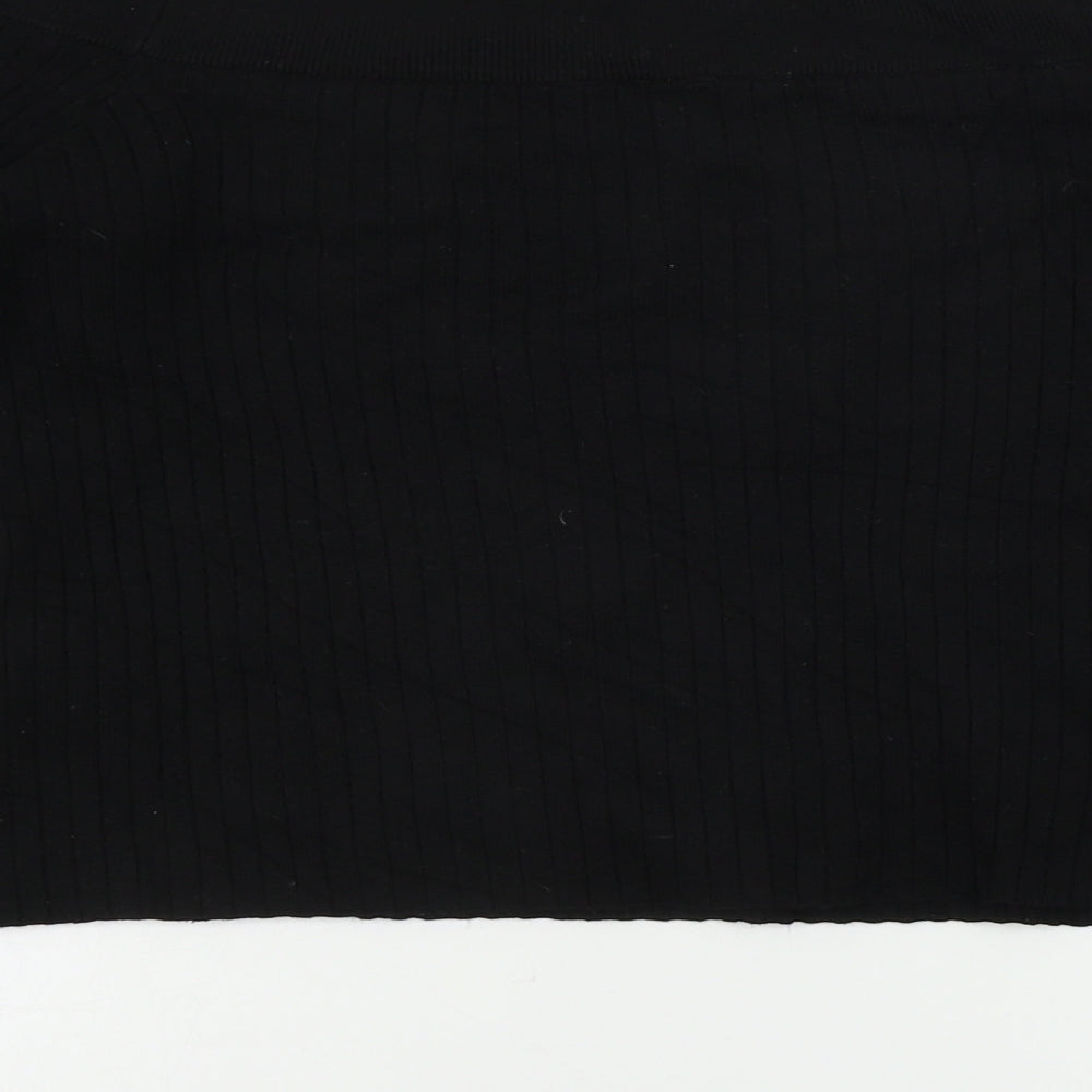 H&M Womens Black Houndstooth Pullover Jumper Size L