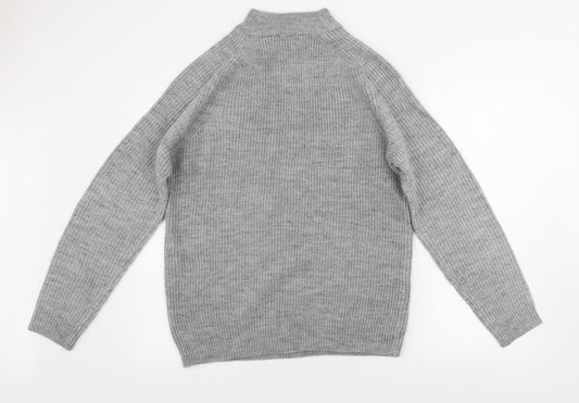 dnm Mens Grey Pullover Jumper Size M