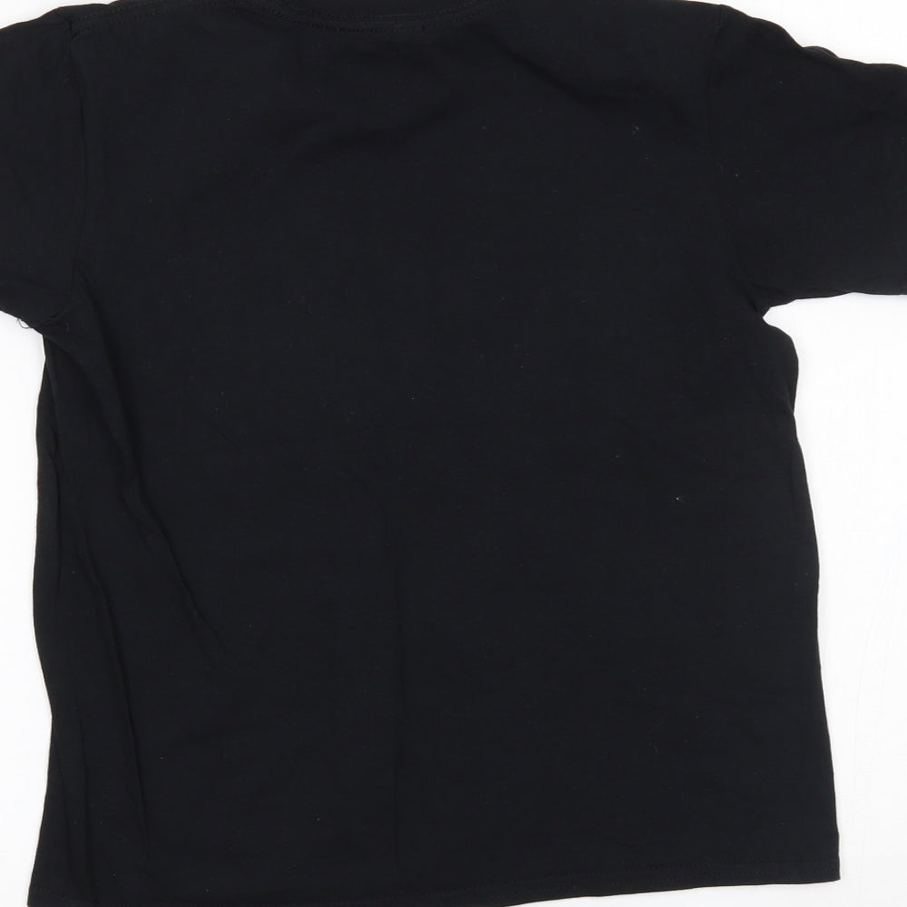Gildan Boys Black Basic T-Shirt Size L