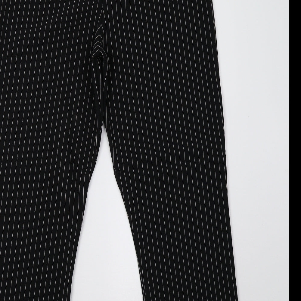 gloss Womens White Striped Trousers Size 8 L24 in
