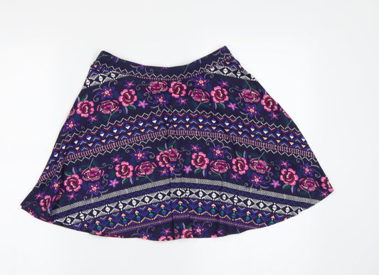 Primark Girls Beige Floral Flare Skirt Size 11-12 Years