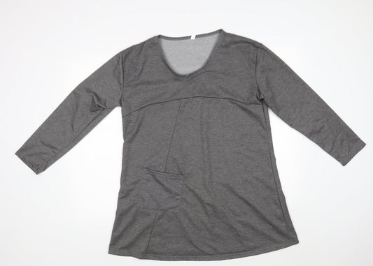 Preworn Womens Grey Tunic Sweatshirt Size XL