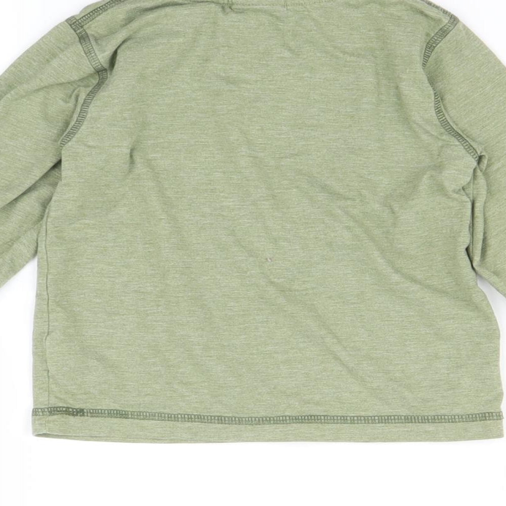 Brand and care label for Next Baby Green Basic T-Shirt, size 12-18, Months