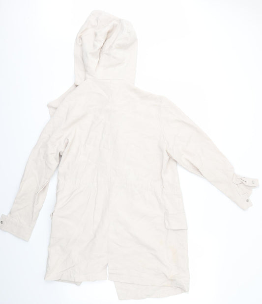 Preworn Womens Beige Jacket Coat Size L