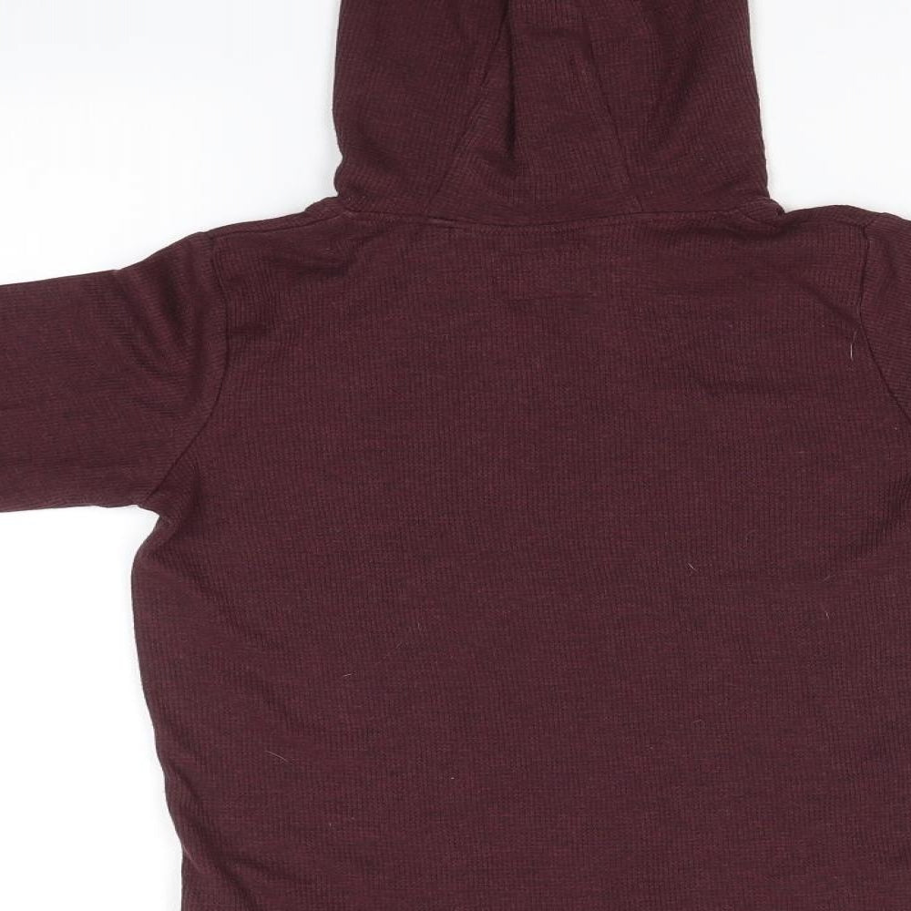 NEXT Boys Multicoloured Henley Hoodie Size 7 Years