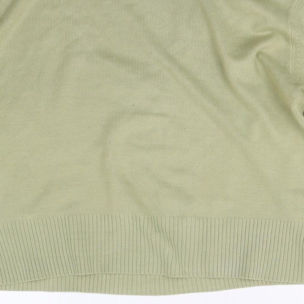 Wallis Womens Green Knit Pullover Jumper Size 14