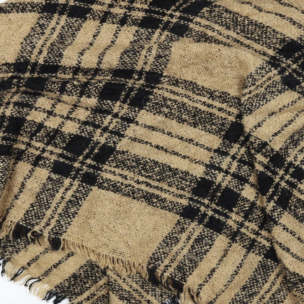 CHIANTI Womens Brown Check Wrap Jumper