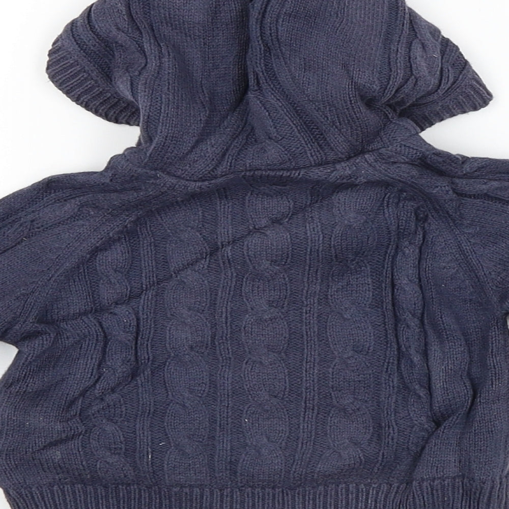 Brand and care label for Marks & Spencer Baby Blue Argyle/Diamond Basic Coat Coat, size 0-3, Months