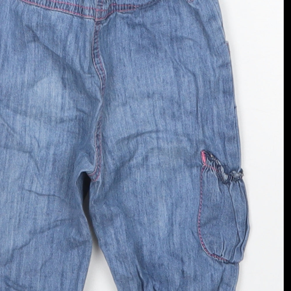 Babaluno Girls Blue Jeans Size 3-6 Months