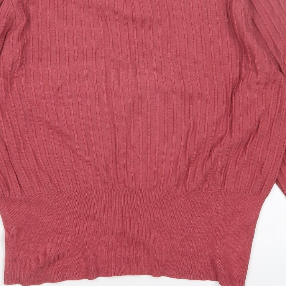 H&M Womens Pink Pullover Jumper Size S