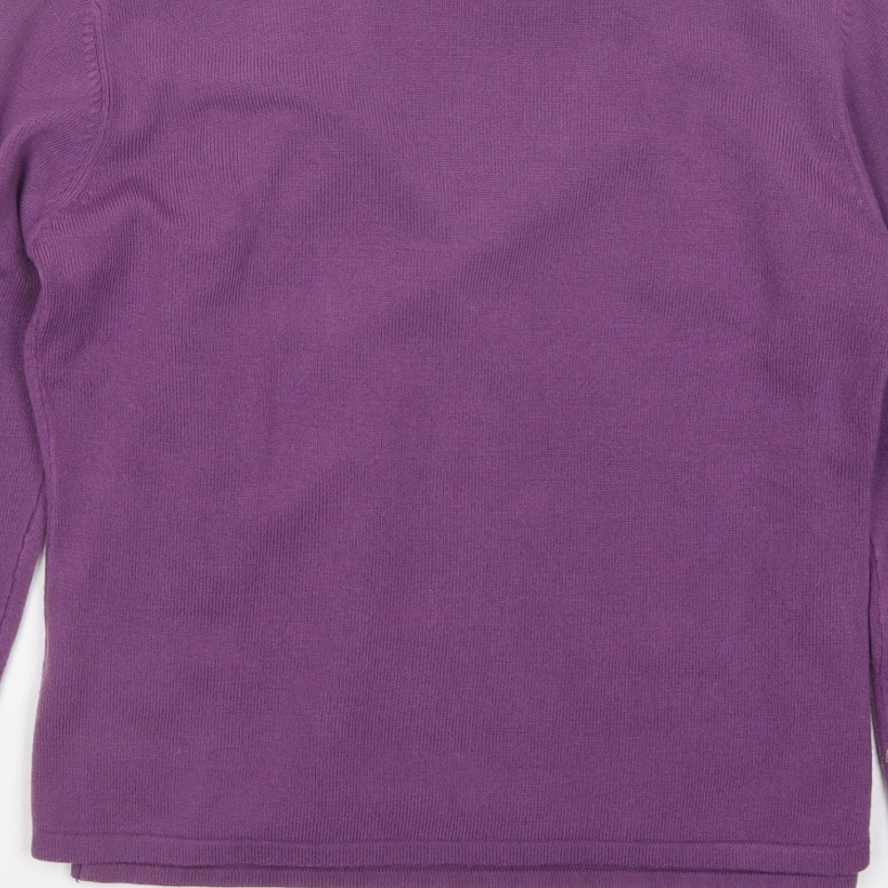 Debenhams Womens Purple Pullover Jumper Size 14
