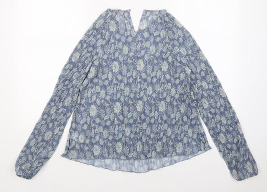 M&S Womens Multicoloured Floral Basic Blouse Size 8