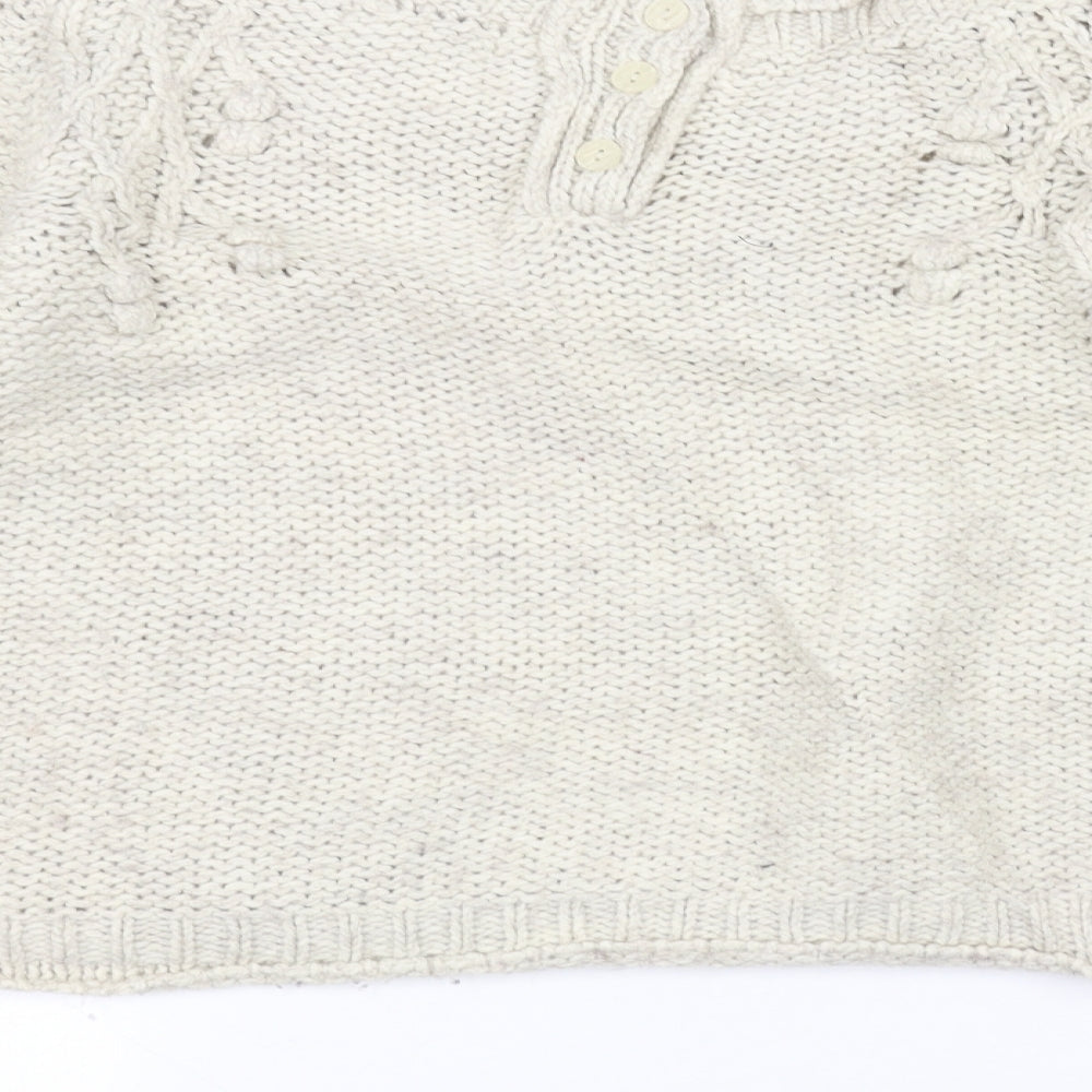 Marks and Spencer Womens White Pullover Jumper Size 12