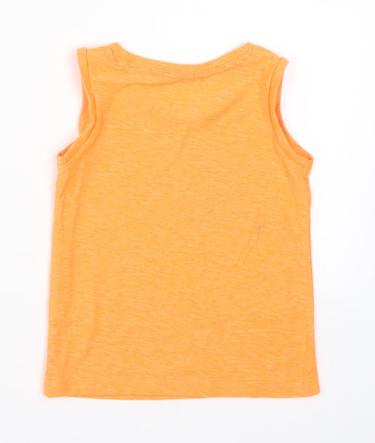 Matalan Boys Orange Basic Tank Size 2-3 Years