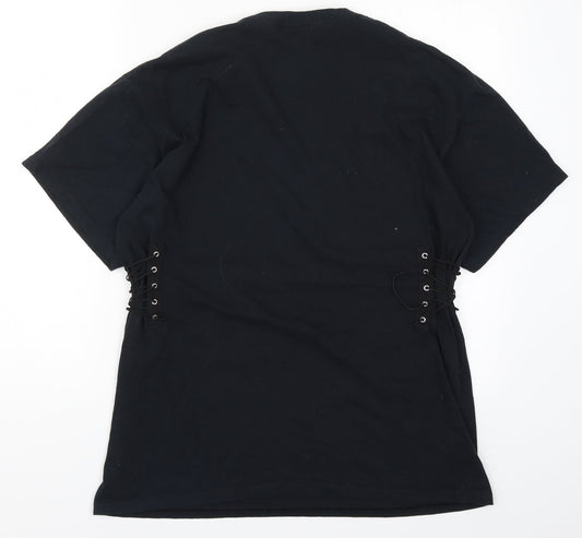 Milk It Womens Black Basic T-Shirt Size S - Problem Solved