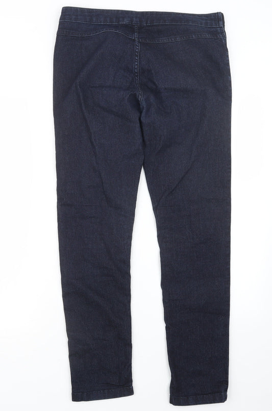 JoJo Maman Bébé Womens Blue Denim Straight Jeans Size S L29.5 in