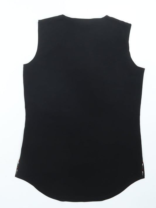 Michele Hope Womens Black Basic Tank Size 14