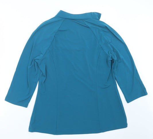 Simontons Says Womens Blue Basic Blouse Size M