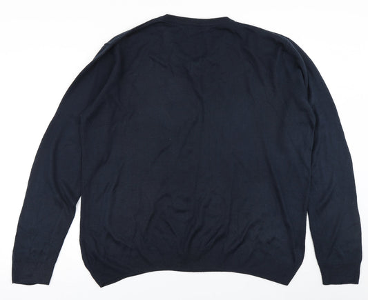 Capsule Mens Blue Knit Pullover Jumper Size XL