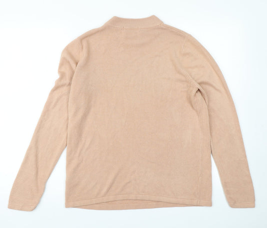 Classic Mens Pink Knit Pullover Jumper