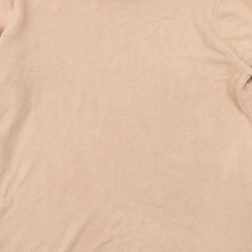 Classic Mens Pink Knit Pullover Jumper