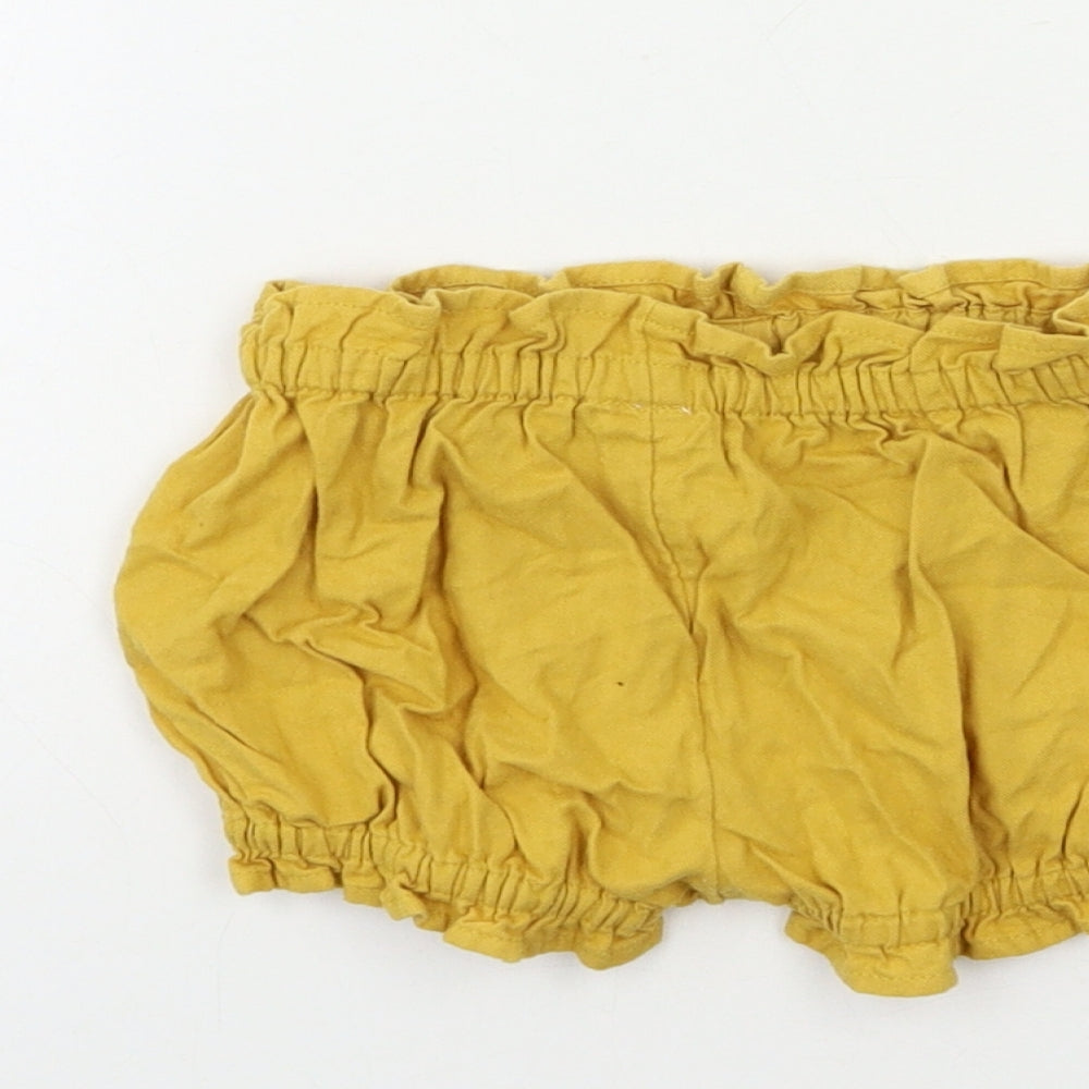 TU Baby Yellow Cropped Trousers Size 6-9 Months