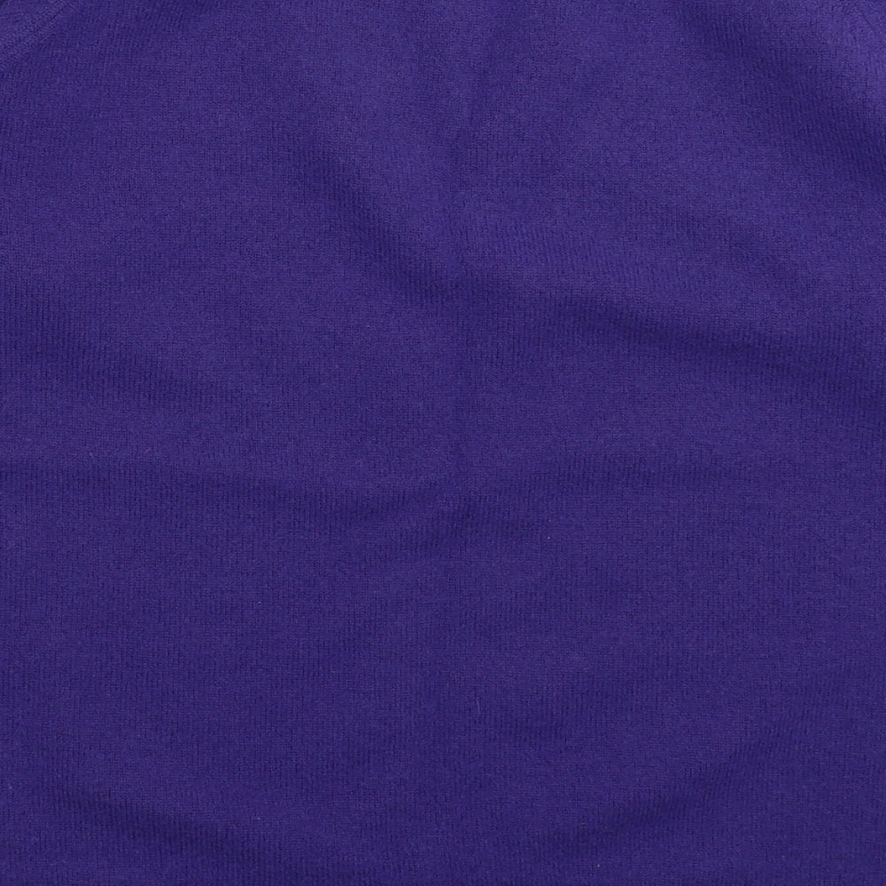 Poppy Womens Purple Knit Pullover Jumper Size L
