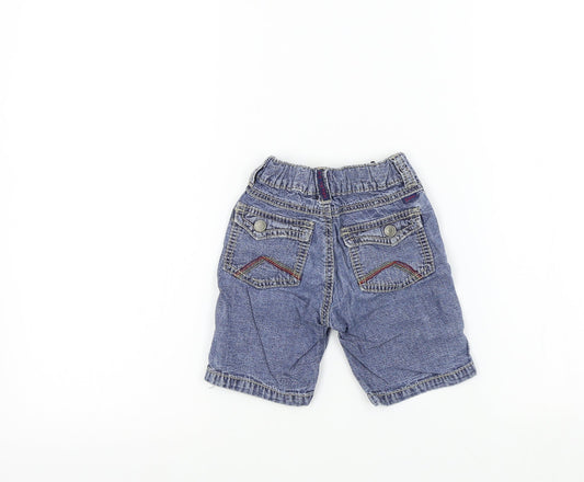 Pumpkin Patch Boys Blue Colourblock Cropped Trousers Size 6-9 Months